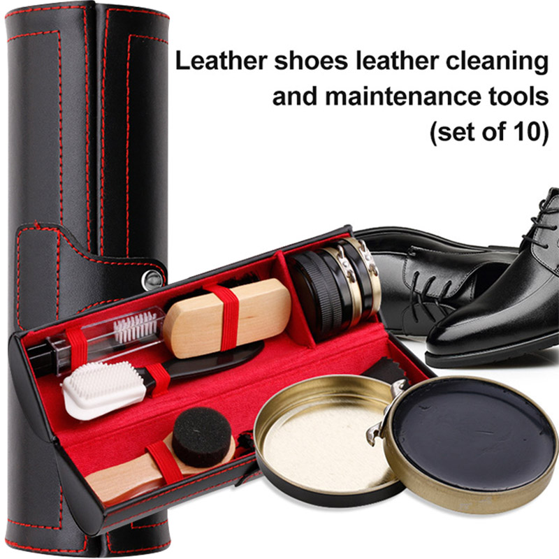 Sneaker Shoe Care Kit - 1 Set Leather Shoes Polish Set