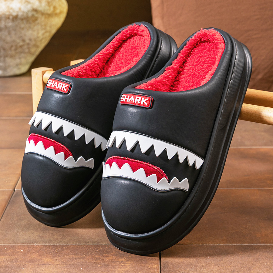 Warm Platform Slippers Men PU  - Insole Memory Foam のレビューと価格
