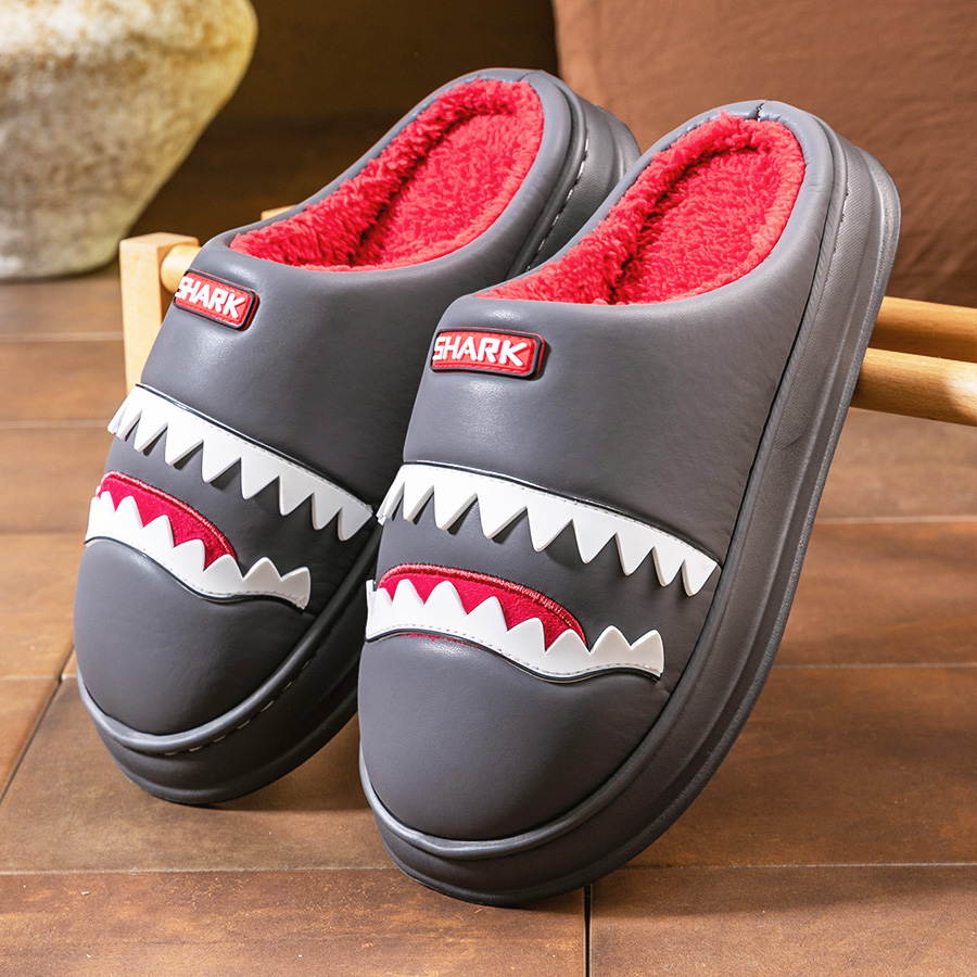 Warm Platform Slippers Men PU  - Insole Memory Foam のレビューと価格