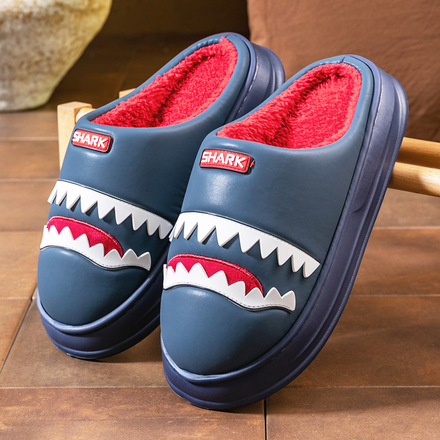 Warm Platform Slippers Men PU  - Insole Memory Foam のレビューと価格