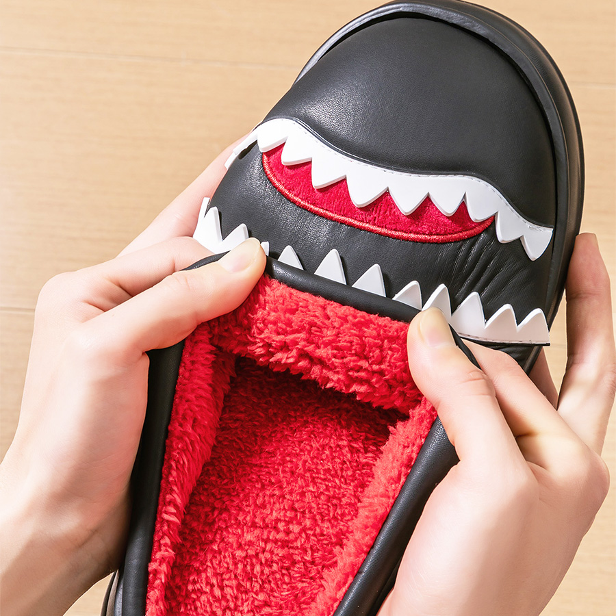 Warm Platform Slippers Men PU  - Insole Memory Foam のレビューと価格