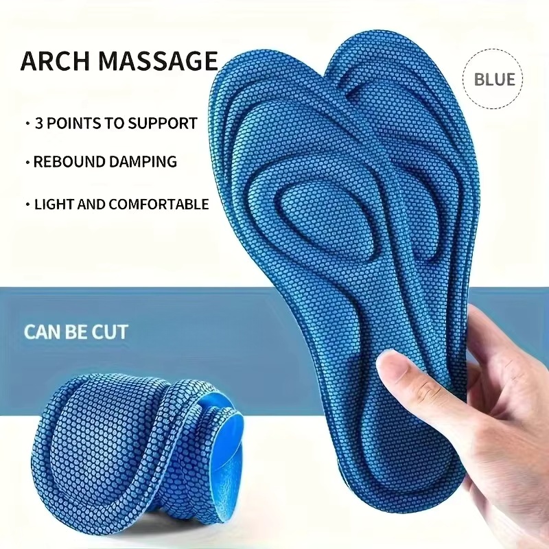 4 PCS  Sports Massage Insole M - Insole Memory Foam のレビューと価格