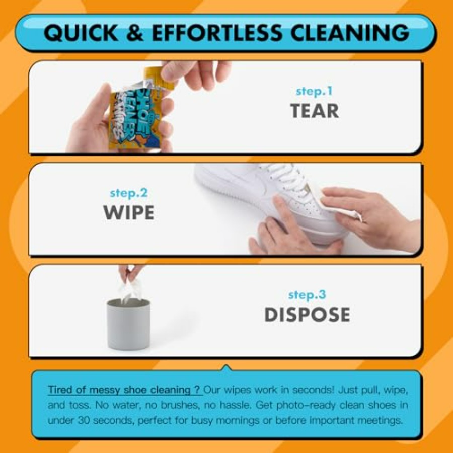 Shoe Cleaner Wipes, Shoe Clean - Sneaker Cleaner のレビューと価格