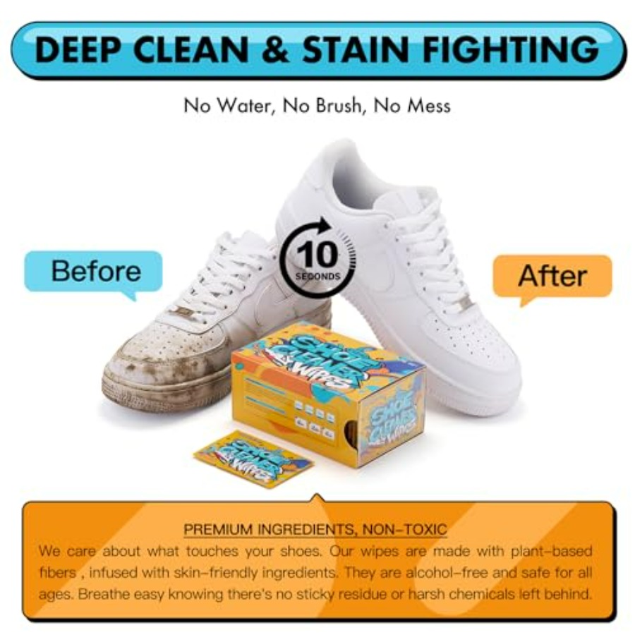 Shoe Cleaner Wipes, Shoe Clean - Sneaker Cleaner のレビューと価格