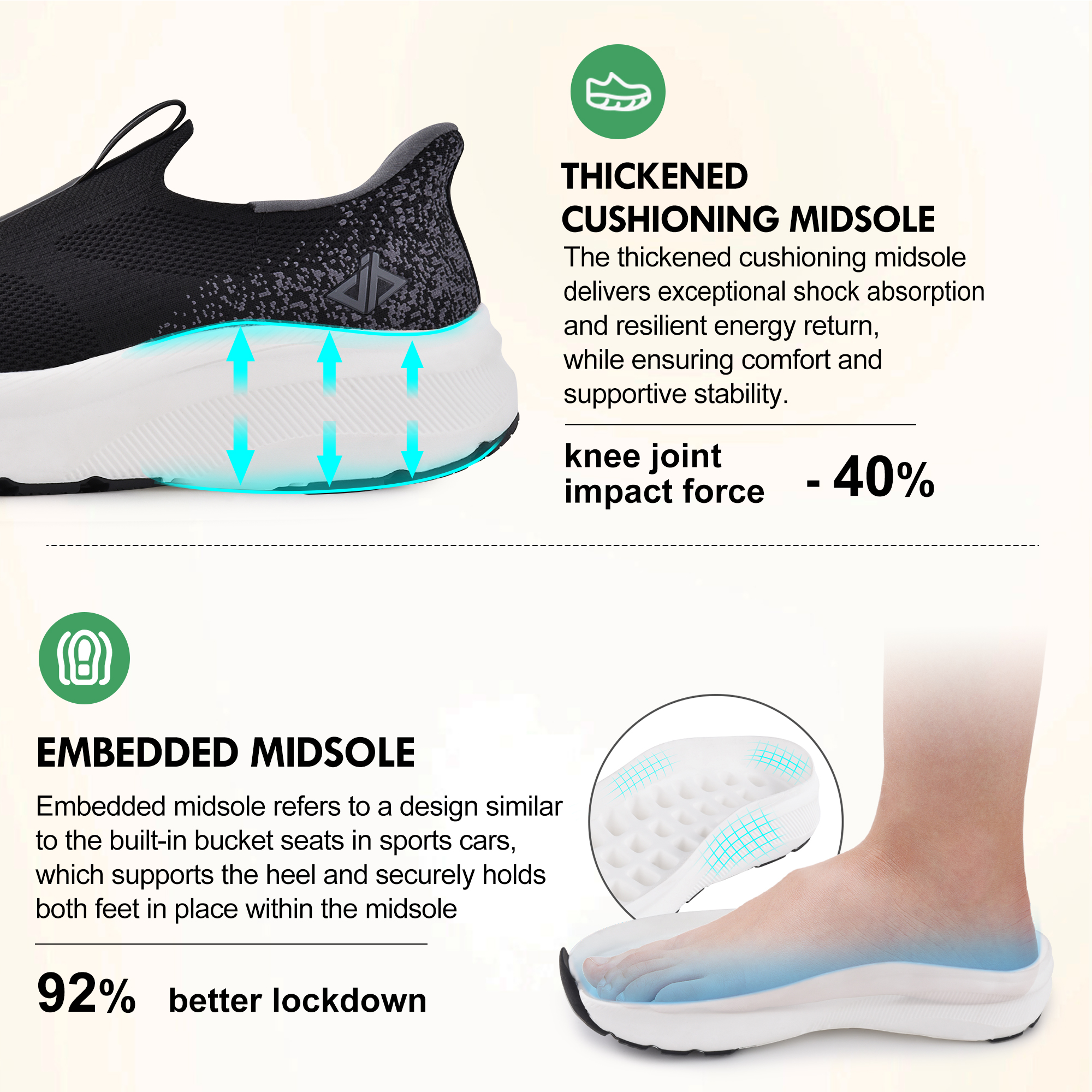 Mens Slip in Free up Hands Sho - Sneaker Case のレビューと価格