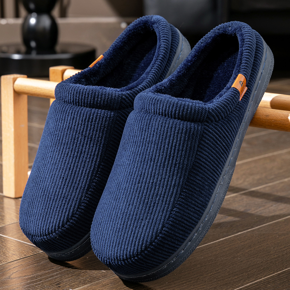 Winter Warm Slippers for Men M - Insole Memory Foam のレビューと価格
