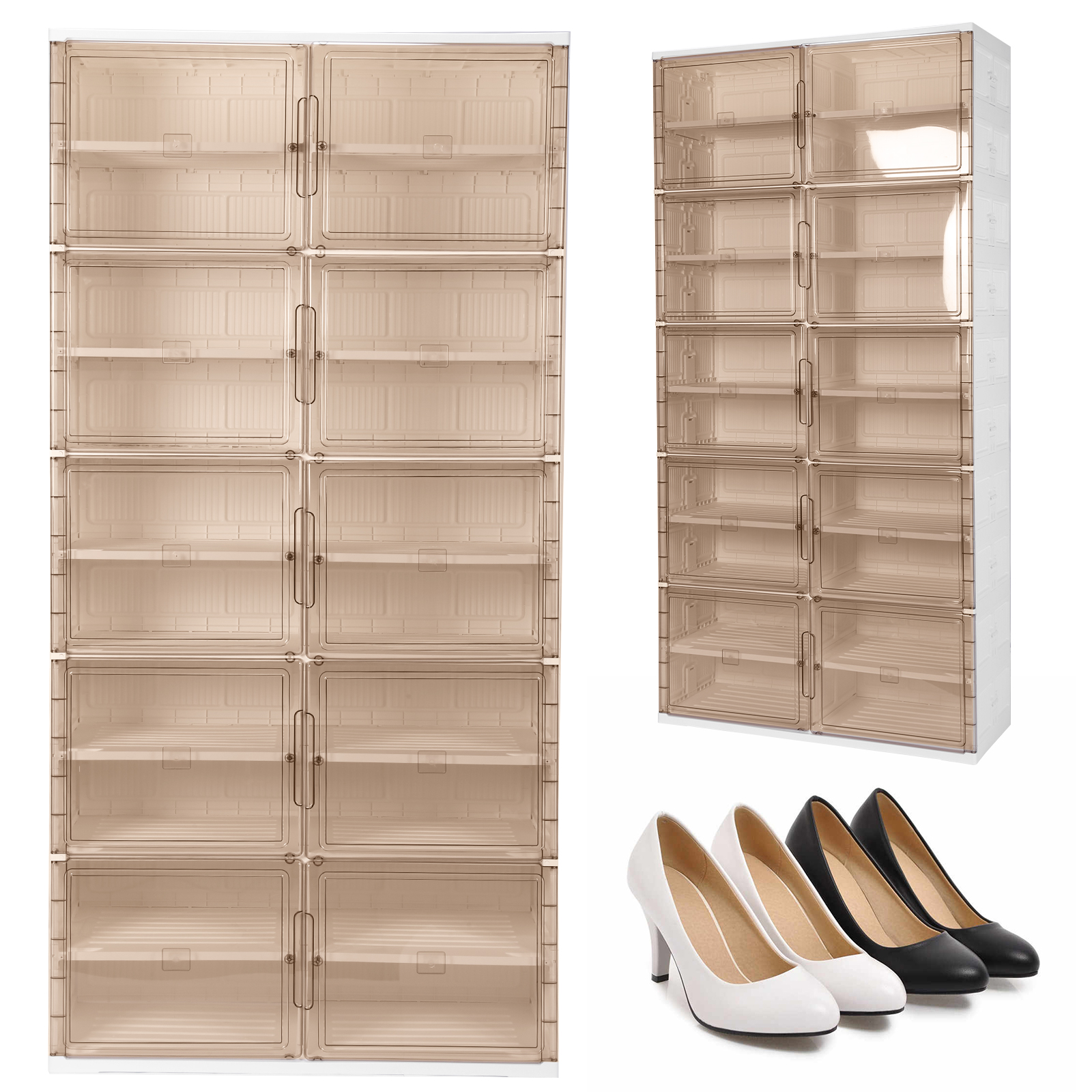 Foldable Shoe Rack Organizer D - Sneaker Care Shoe Box のレビューと価格