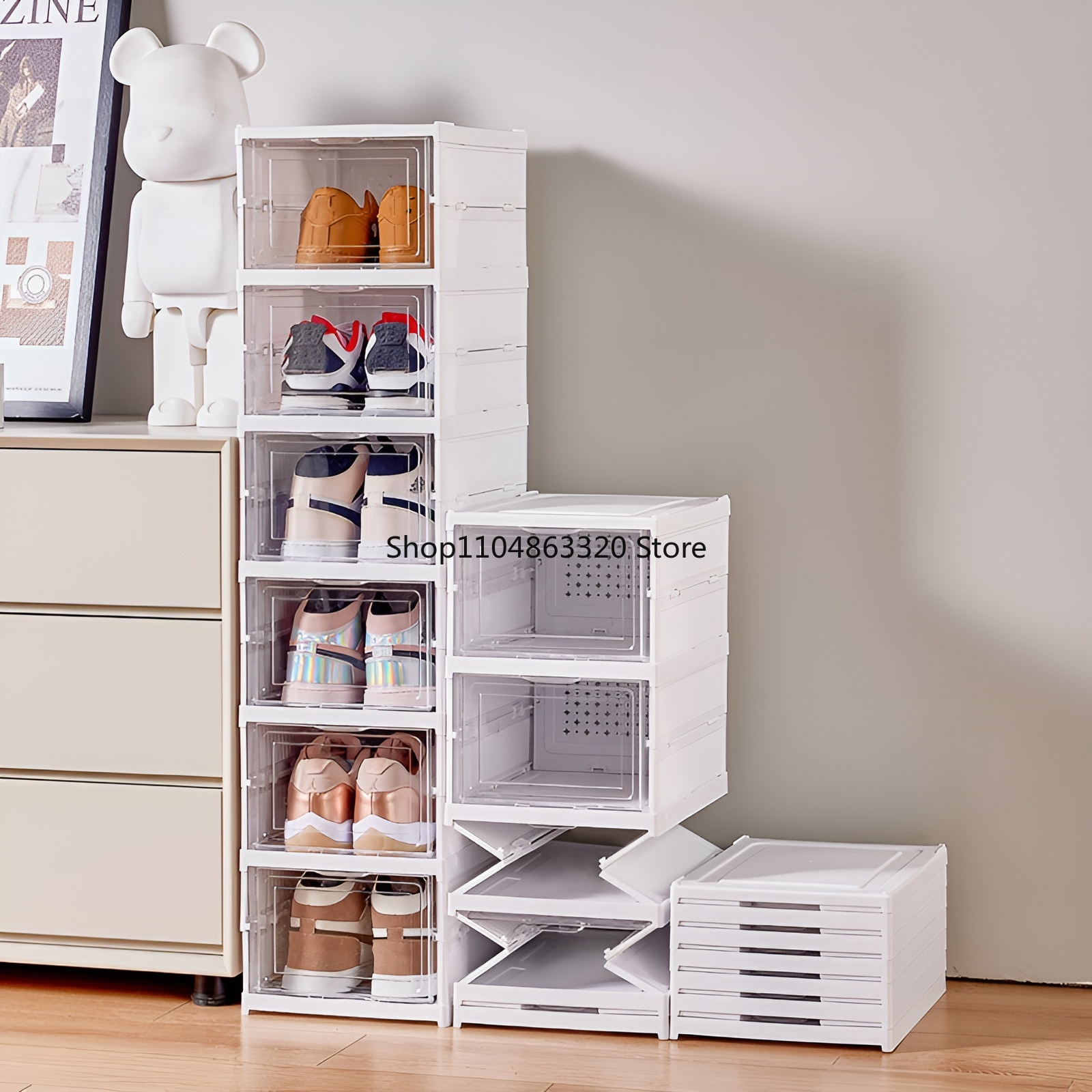 6 Layers Shoes Box Foldable Tr - Sneaker Case のレビューと価格