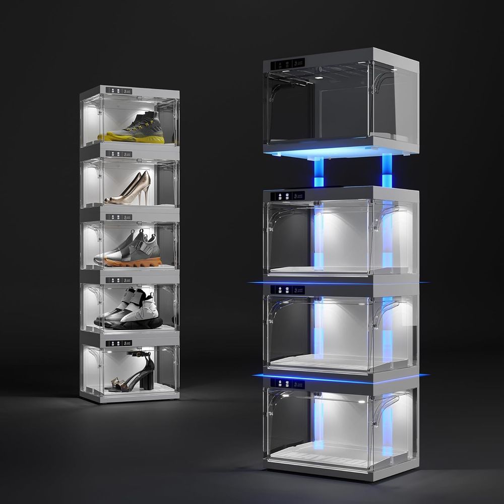 Smart LED Shoe Organizer, Clea - Sneaker Case のレビューと価格