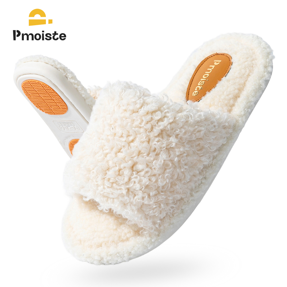 Pmoiste Fuzzy House Slippers W - Insole Memory Foam のレビューと価格