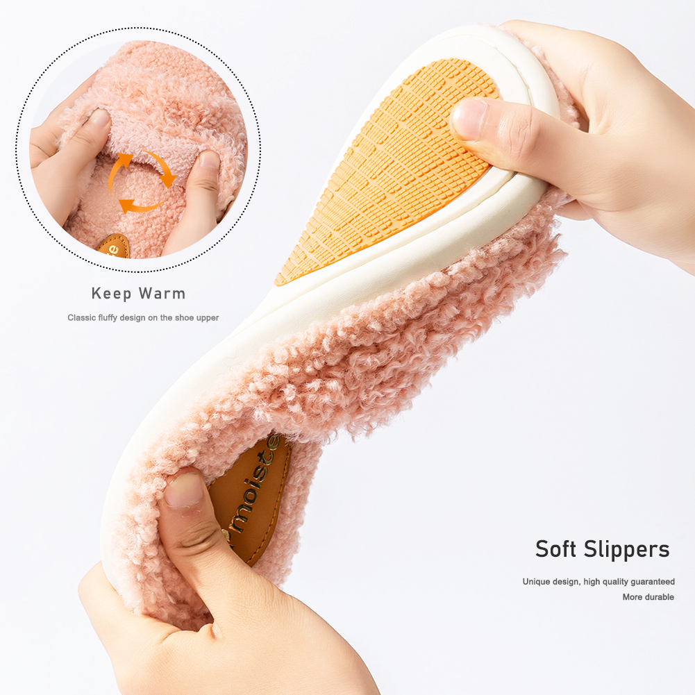 Pmoiste Fuzzy House Slippers W - Insole Memory Foam のレビューと価格