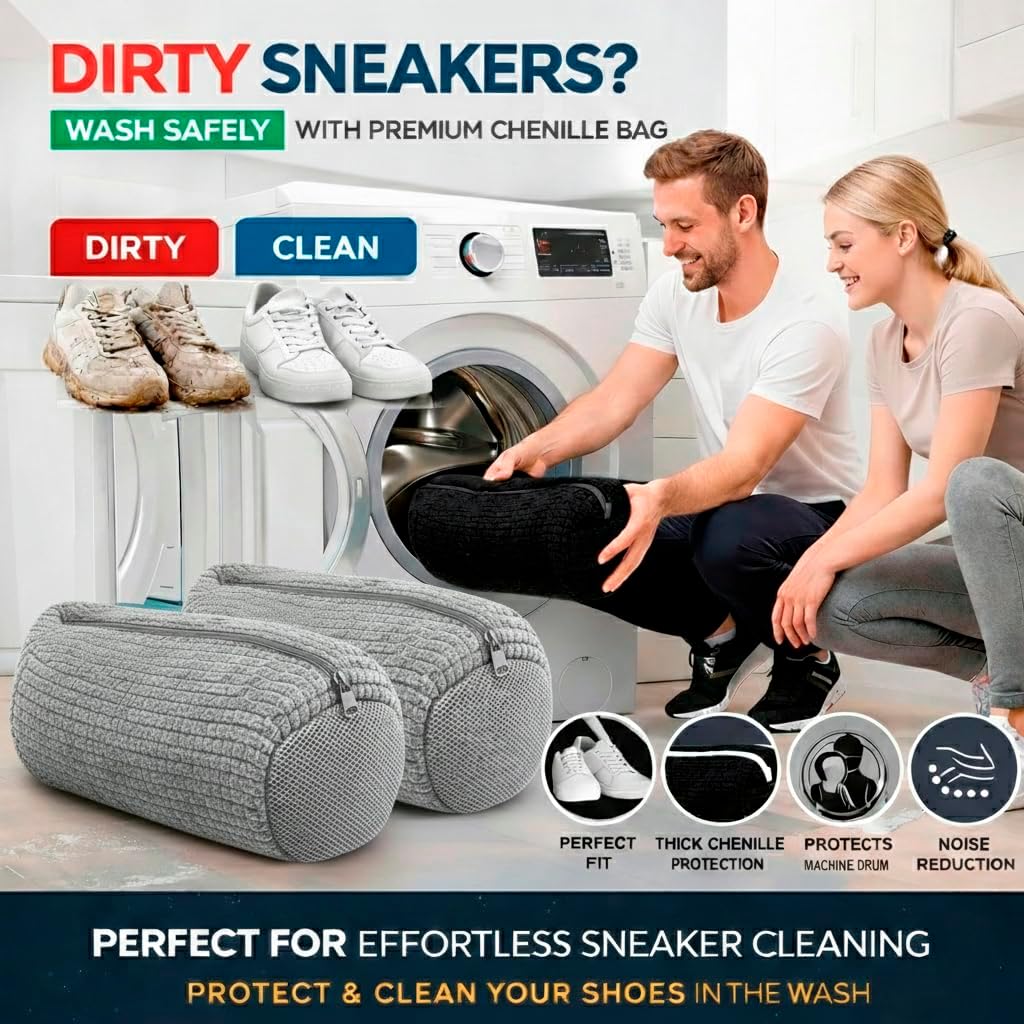 2PCS Shoe Washing Machine Bag  - Sneaker Cleaner のレビューと価格
