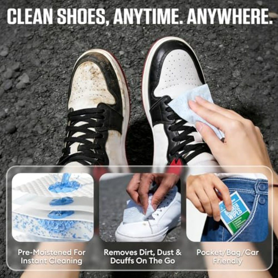 Sneaker Cleaning Wipes, Dual-S - Sneaker Cleaner のレビューと価格