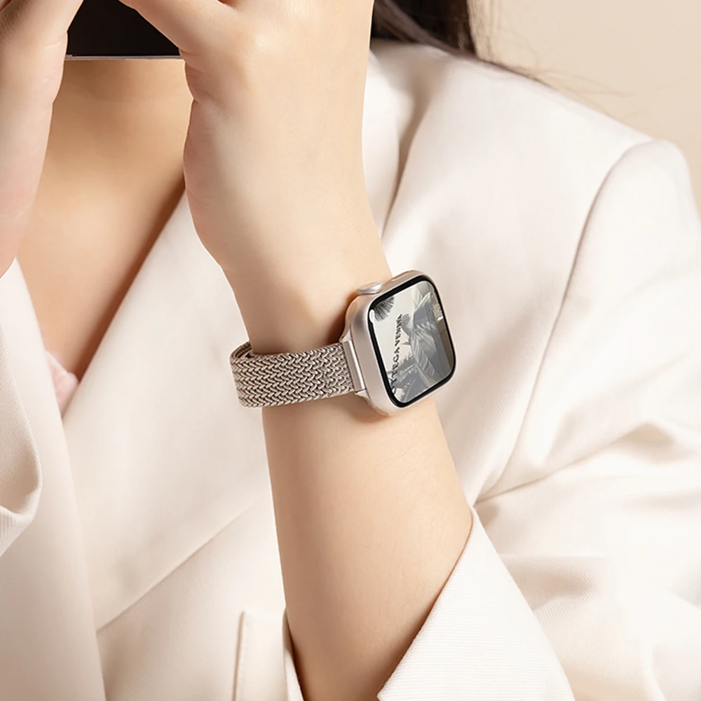 Women Metal Strap for Apple Wa - Sneakers Er のレビューと価格