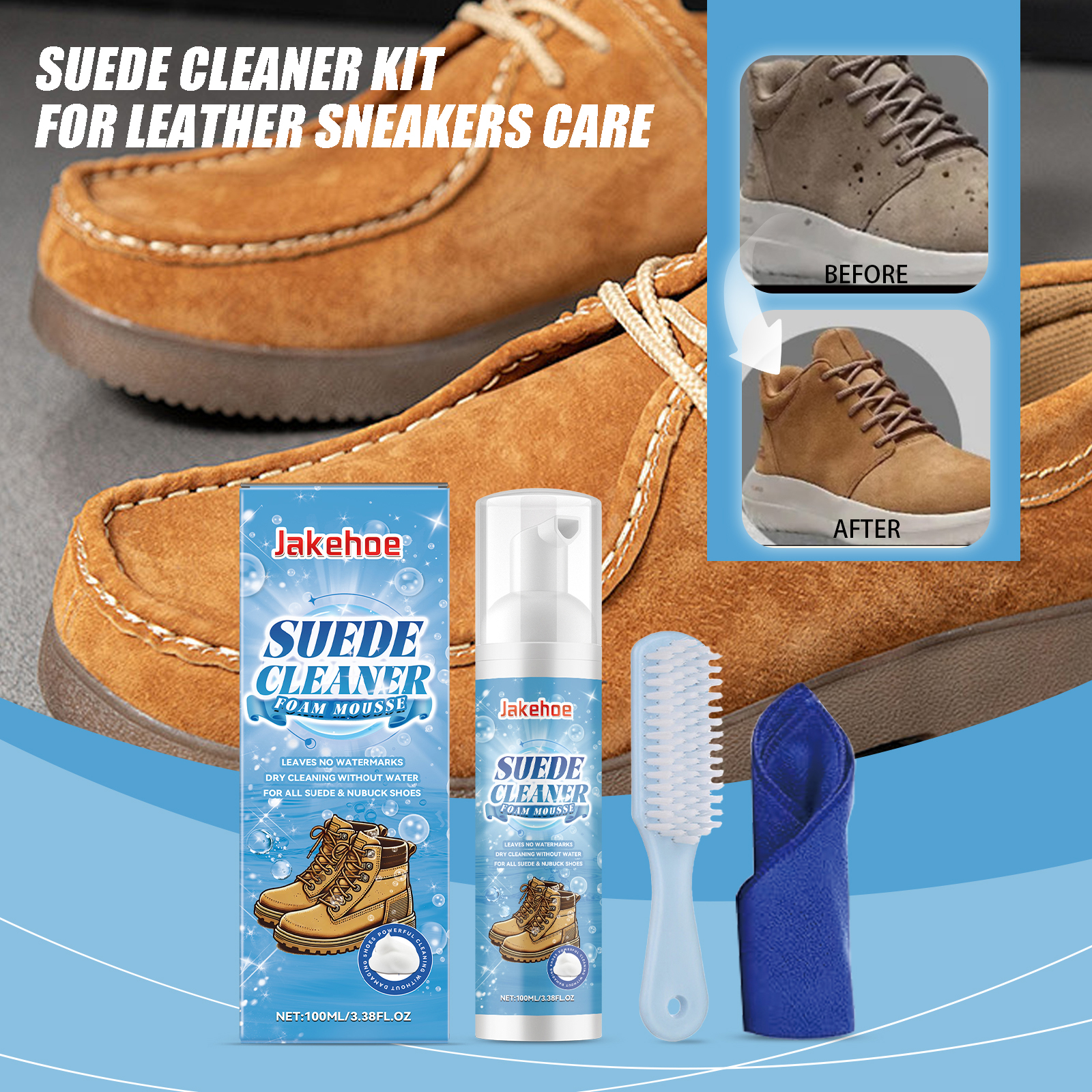 Suede Cleaner Kit Leather Velv - Sneaker Care Suede のレビューと価格